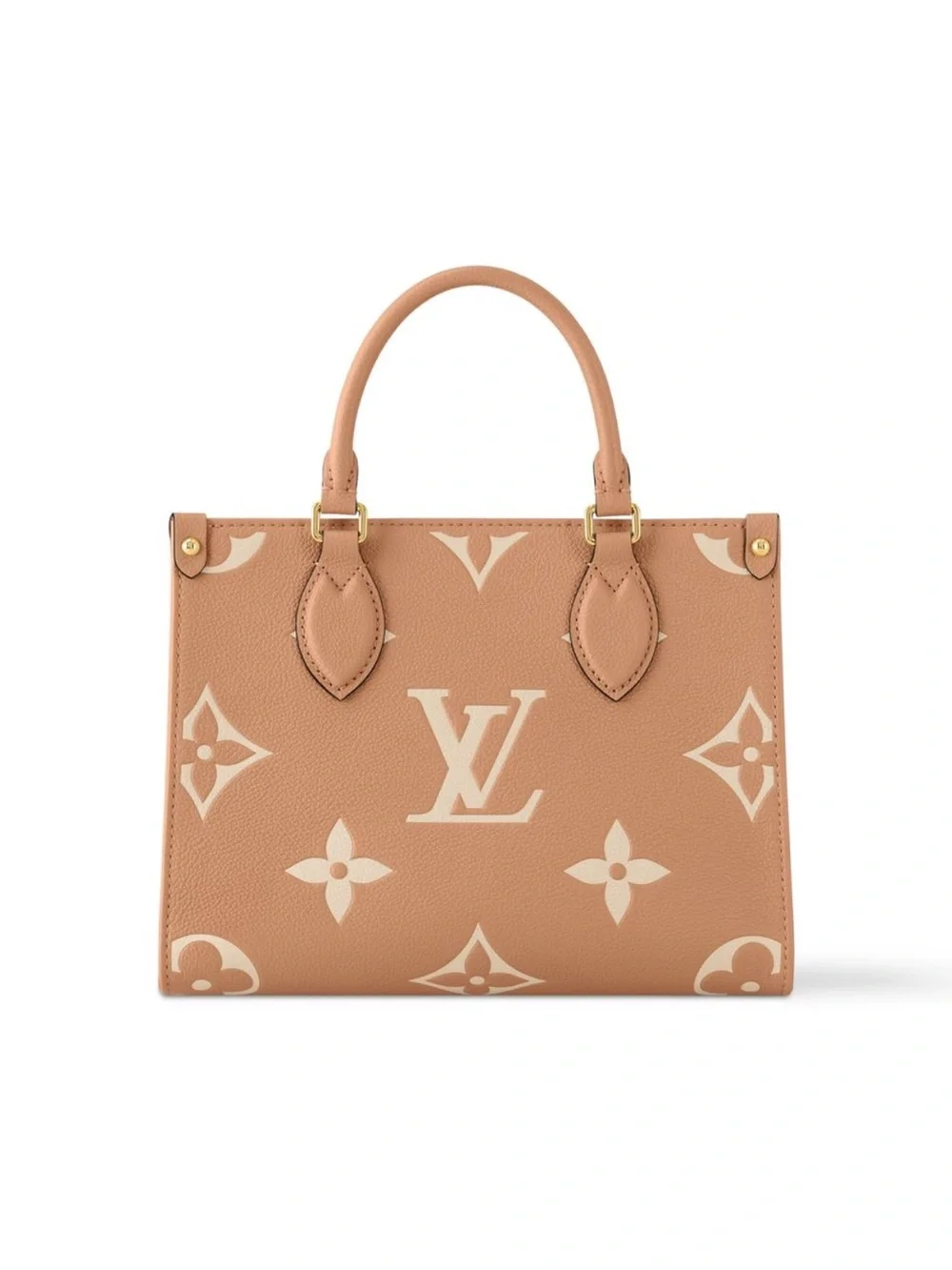 NEW Louis Vuitton OnTheGo PM Tote Monogram Motif Tan/Beige
